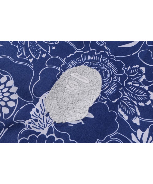 Mr. Bathing Ape ポロシャツ Sサイズ 青　日本製 A BATHING APE（アベイシングエイプ） シャツ JAPANESE INDIGO ART
