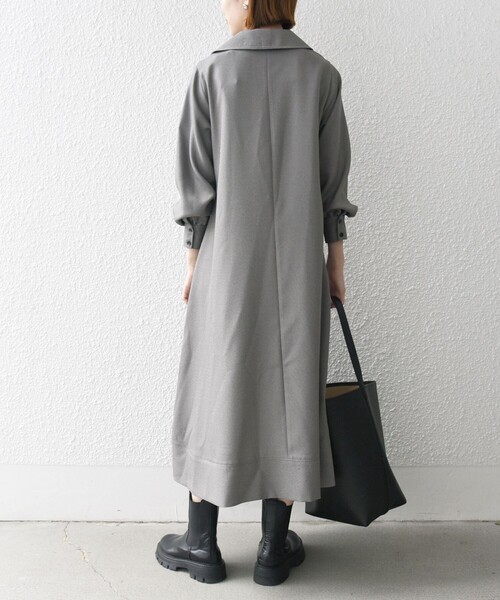 「SHIPS any」 長袖ワンピース ONE SIZE グレー レディースの画像