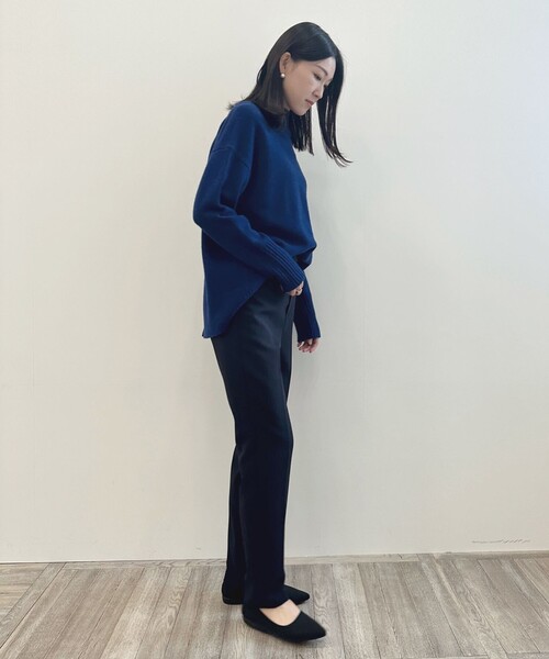 「UNFILO」 イージーパンツ MEDIUM ネイビー レディース_画像3