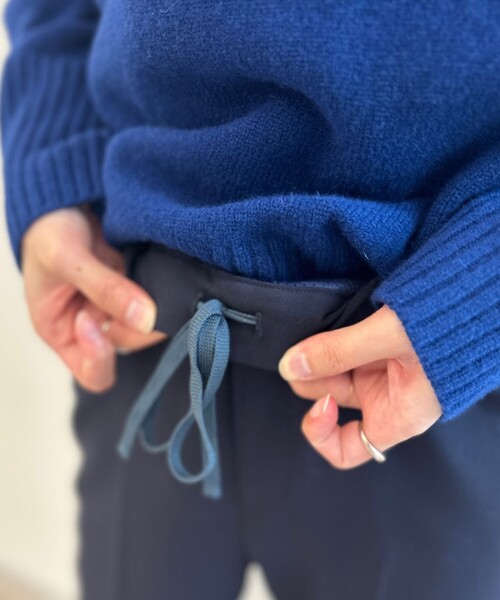 「UNFILO」 イージーパンツ MEDIUM ネイビー レディース_画像4