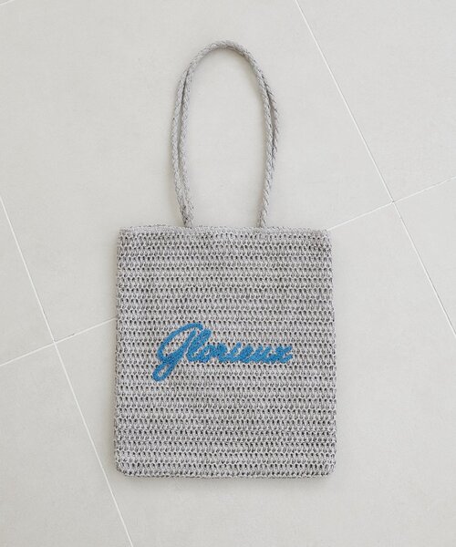 Discoat(ディスコート) トートバッグ 雑材サガラ刺繍トートバッグ Discoat(ディスコート) トートバッグ 雑材サガラ刺繍トートバッグ