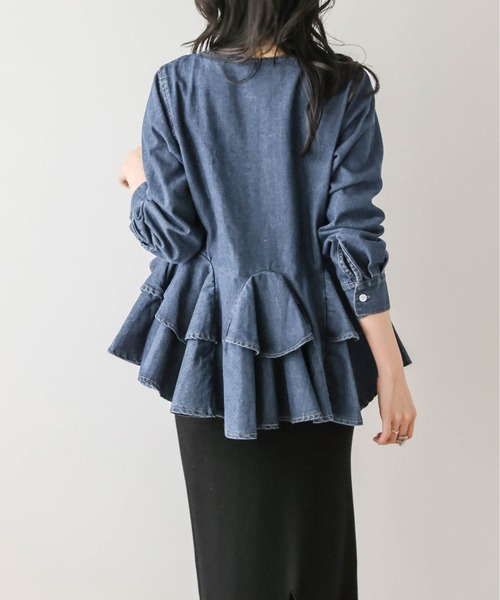 Cura Closet カーディガン 「loverara.loverara コラボ」裾ダブル