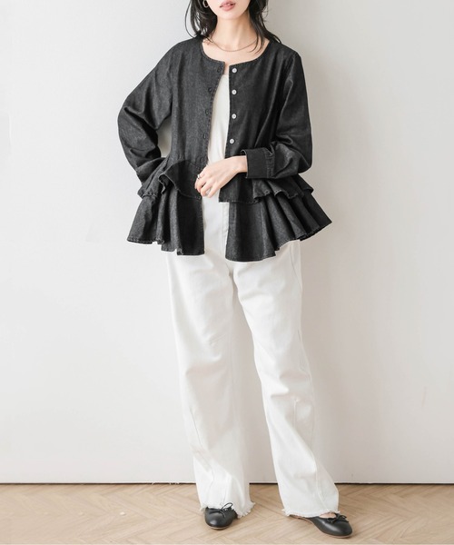 Cura Closet カーディガン 「loverara.loverara コラボ」裾ダブル