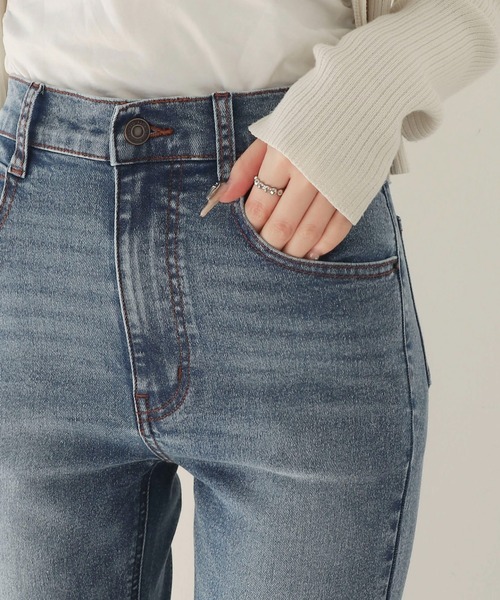 「WEGO」 デニムパンツ SMALL インディゴブルー レディース_画像5