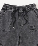 ワイドパンツ パンツ 「接触冷感」デニムカーゴ...の詳細画像2