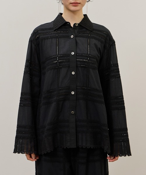 ADAM ET ROPE'（アダムエロペ） ブラウス シャツ 「一部WEB限定カラー