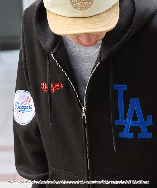 MLB ジップアップパーカー M ブラック メンズ : ZOZOTOWN Yahoo!店