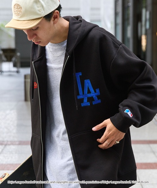 MLB ジップアップパーカー M ブラック メンズ : ZOZOTOWN Yahoo!店