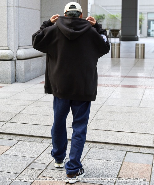 MLB ジップアップパーカー M ブラック メンズ : ZOZOTOWN Yahoo!店