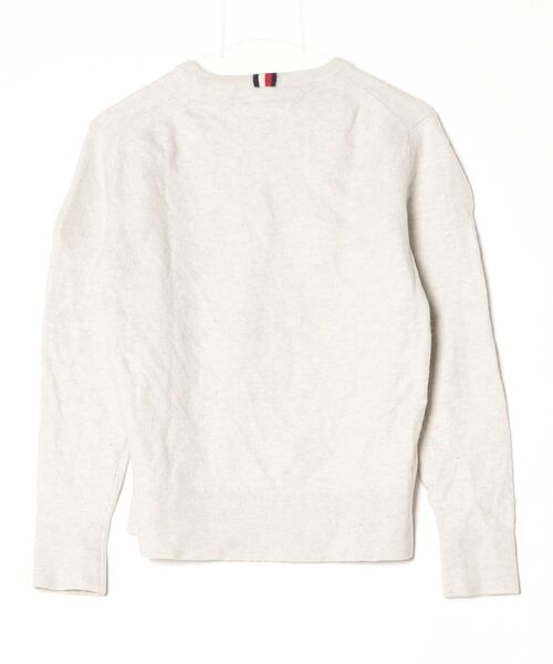 「TOMMY HILFIGER」 ワンポイントスウェットカットソー X-LARGE ベージュ レディース_画像2
