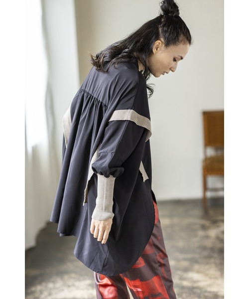 「OSMOSIS」 長袖ブラウス ONE SIZE アイボリー レディース_画像6