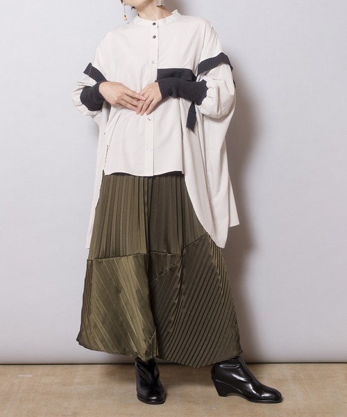 「OSMOSIS」 長袖ブラウス ONE SIZE アイボリー レディース_画像9