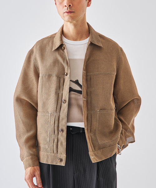 EDIFICE（エディフィス） コート ジャケット LENO メッシュトラッカー