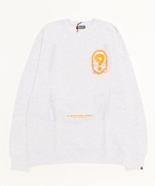 A BATHING APE（アベイシングエイプ） スウェットカットソー LARGE
