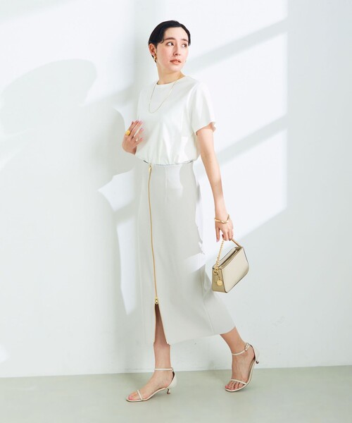 「NOLLEY'S Sophi」 半袖Tシャツ 36 オフホワイト レディース_画像2
