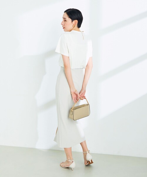 「NOLLEY'S Sophi」 半袖Tシャツ 36 オフホワイト レディース_画像4