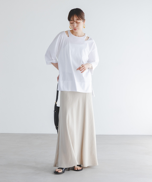 「Room no.8」 半袖Tシャツ FREE ベージュ レディース_画像8