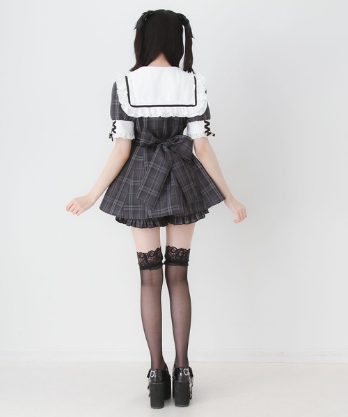 DearMyLove セットアップ キラキラハートビジューリボンセーラー