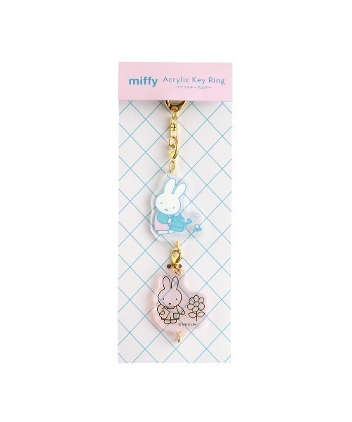 Miffy（ミッフィー） キーホルダー 2連アクリルキーホルダー（flower