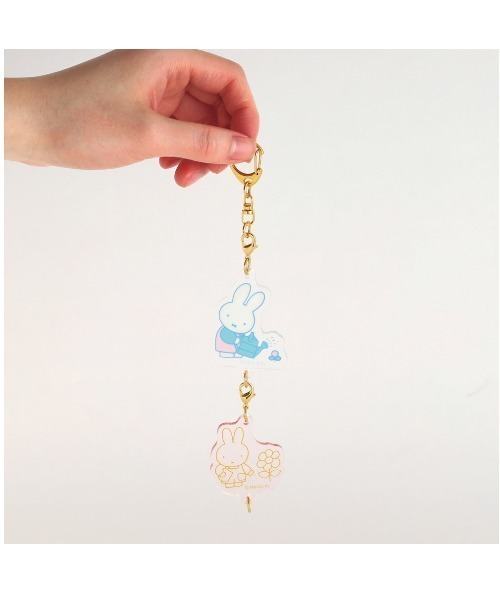 Miffy（ミッフィー） キーホルダー 2連アクリルキーホルダー（flower