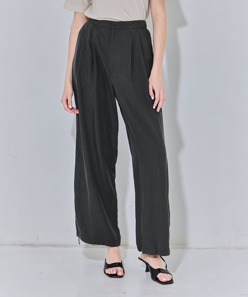 ATON（エイトン） パンツ 「ATON/エイトン」SILK SUEDE WIDE EASY