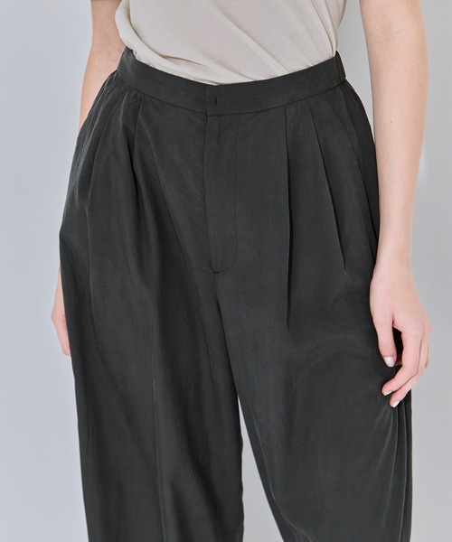ATON（エイトン） パンツ 「ATON/エイトン」SILK SUEDE WIDE EASY