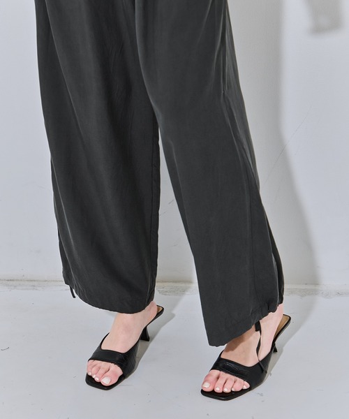 ATON（エイトン） パンツ 「ATON/エイトン」SILK SUEDE WIDE EASY