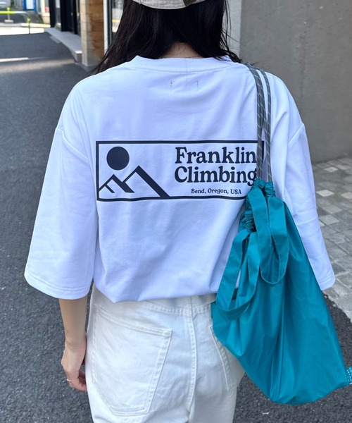 「Franklin Climbing」 半袖Tシャツ MEDIUM ホワイト メンズ_画像9