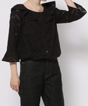 「GLOBAL WORK」 7分袖ブラウス X...の詳細画像5