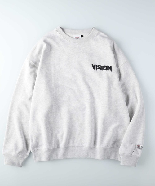 「VISION STREET WEAR」 スウェットカットソー L ブルー メンズ_画像4