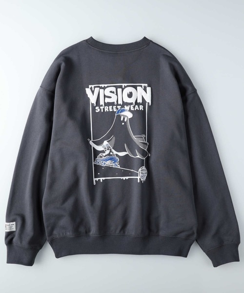「VISION STREET WEAR」 スウェットカットソー L ブルー メンズ_画像5