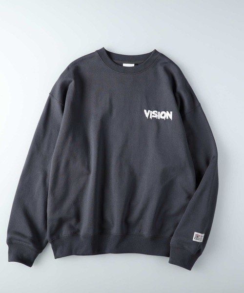 「VISION STREET WEAR」 スウェットカットソー L ブルー メンズ_画像6