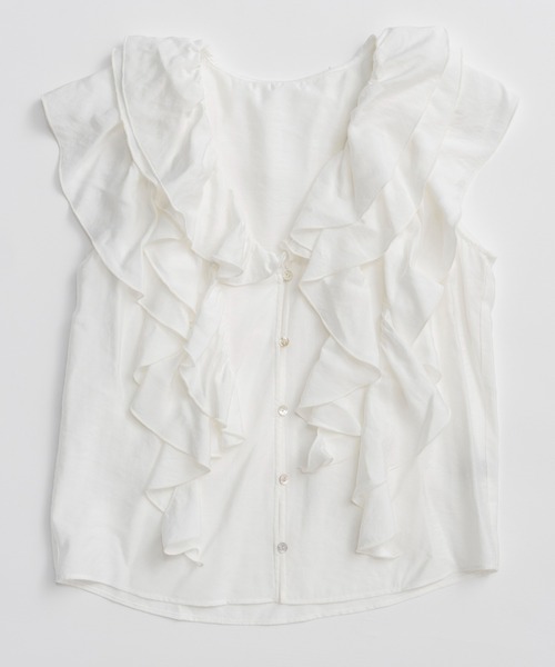 MAISON SPECIAL（メゾンスペシャル） ブラウス シャツ Ruffle Check