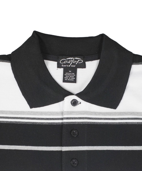 ポロシャツ 半袖 「T19」「Cal Top/キャルトップ」STRIPE POLO SHIRTS メンズ レディース | Cal Top | 10