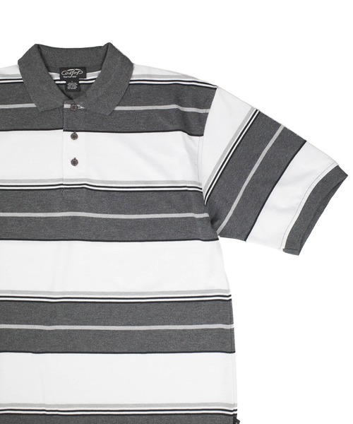 ポロシャツ 半袖 「T19」「Cal Top/キャルトップ」STRIPE POLO SHIRTS メンズ レディース | Cal Top | 17