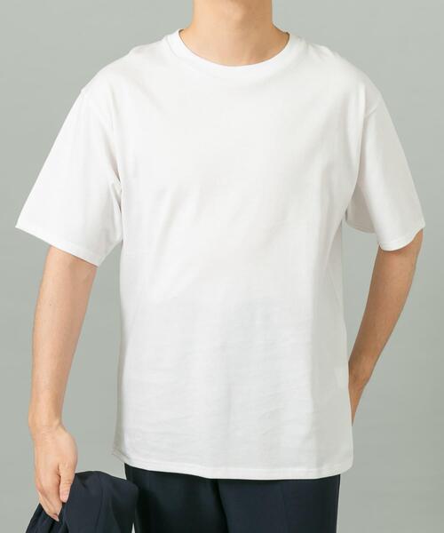 「URBAN RESEARCH ROSSO MEN」 半袖Tシャツ LARGE ホワイト メンズ_画像7