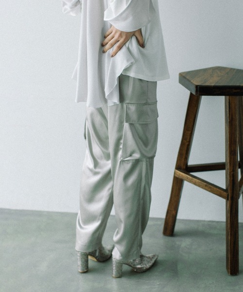 「MARECHAL TERRE」 カーゴパンツ 1 ネイビー レディース_画像2
