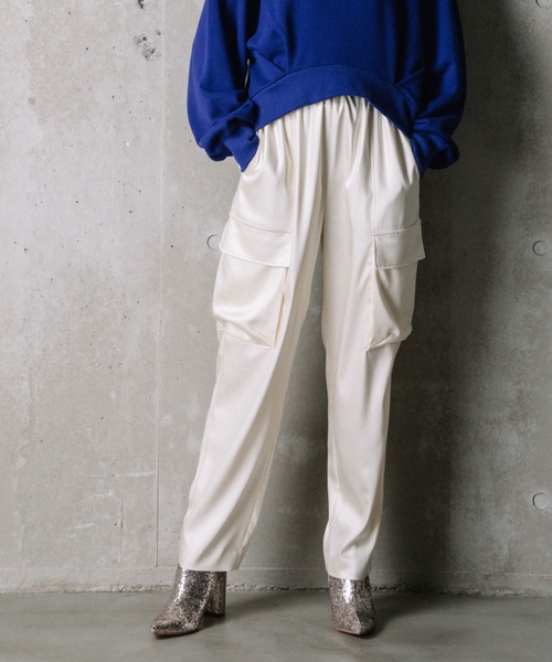 「MARECHAL TERRE」 カーゴパンツ 1 ネイビー レディース_画像3