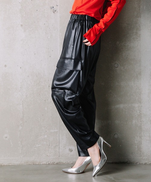 「MARECHAL TERRE」 カーゴパンツ 1 ネイビー レディース_画像4