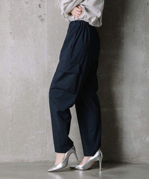 「MARECHAL TERRE」 カーゴパンツ 1 ネイビー レディース_画像5