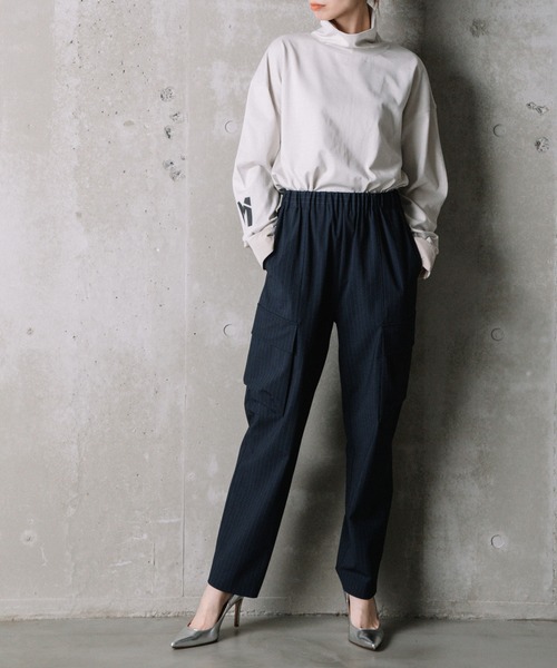 「MARECHAL TERRE」 カーゴパンツ 1 ネイビー レディース_画像8
