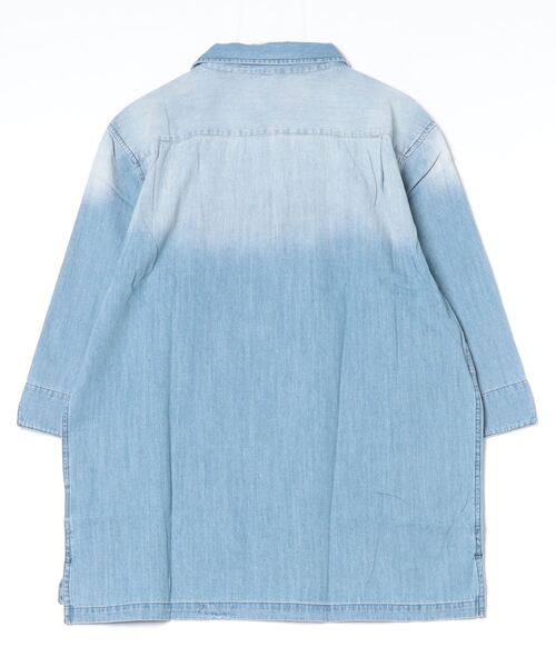 「The DUFFER of ST.GEORGE」 7分袖シャツ X-LARGE インディゴブルー メンズ_画像2