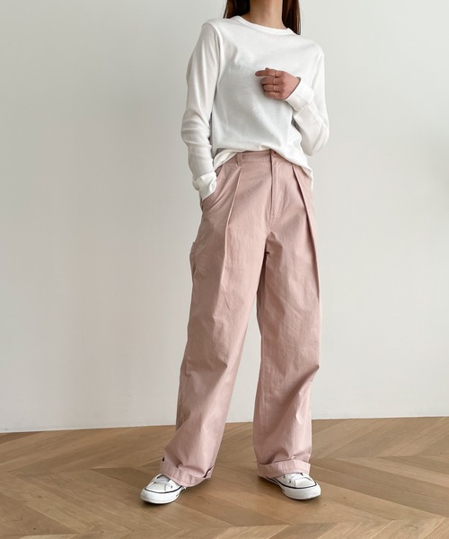 「harmonie」 長袖カットソー ONE SIZE チャコールグレー レディース_画像5