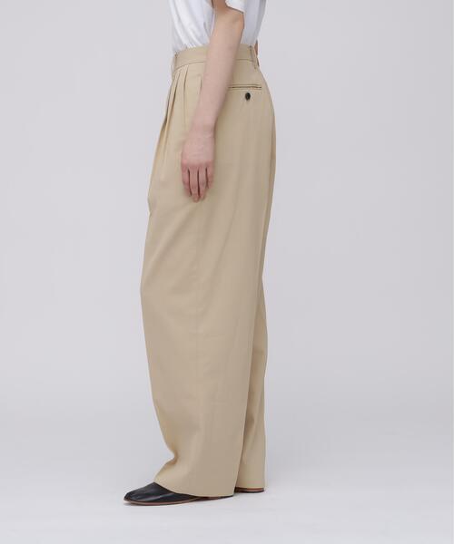 YLEVE（イレーヴ） パンツ YLEVE / HIGH TWISTED COTTON GABA TROUSERS