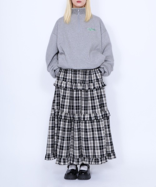 「PUNYUS」 フリルスカート 3 レッド レディース_画像3