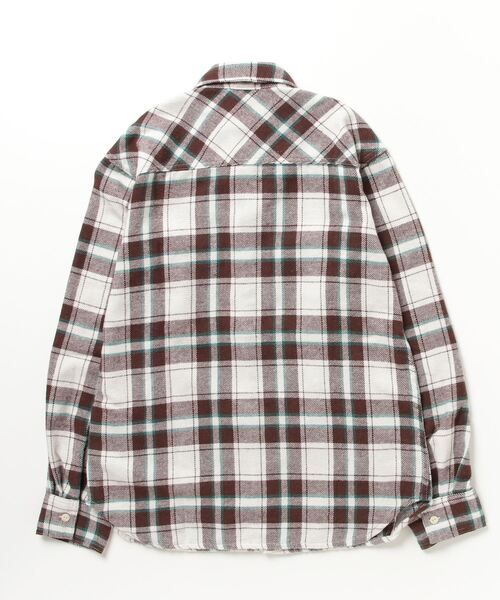 「REMI RELIEF」 長袖シャツ X-LARGE ブラウン メンズ_画像2