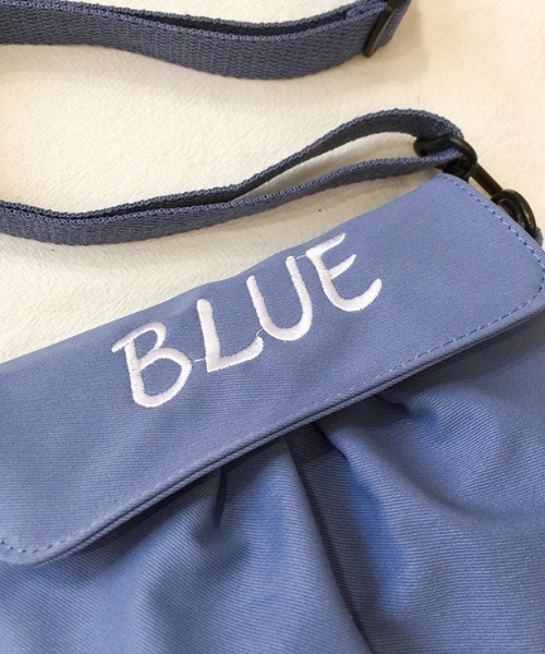 ショルダーバッグ バッグ ミニ BLUE PINK カラー 取り外し可能ベルト