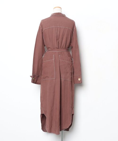 「THROW by SLY」 シャツワンピース 2 ブラウン レディース_画像2