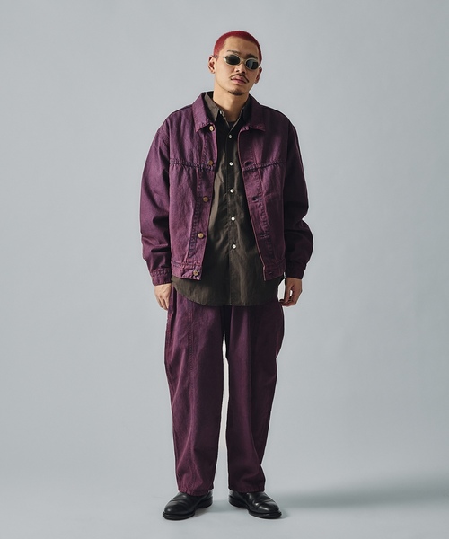 「JOURNAL STANDARD J.S HOMESTEAD」 デニムパンツ LARGE パープル メンズ_画像2