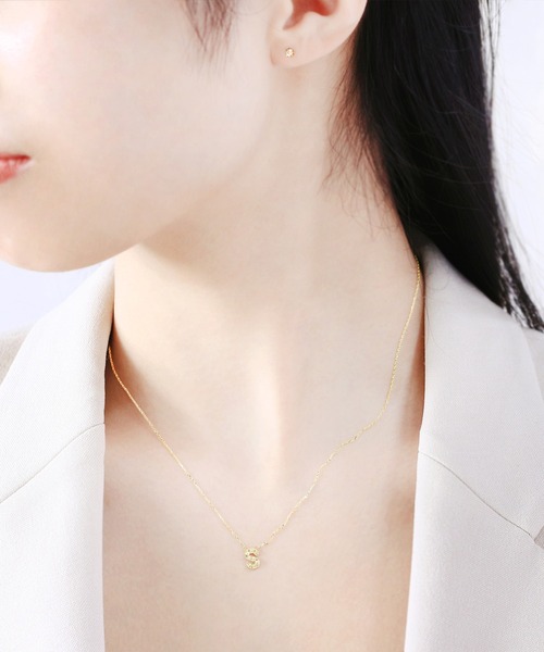 ESTELLE ネックレス K10 イエローゴールド ダイヤモンド